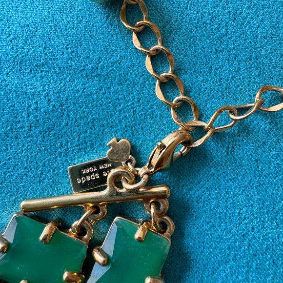 Kate Spade Green and Gold Necklace - Picture 3 of 5